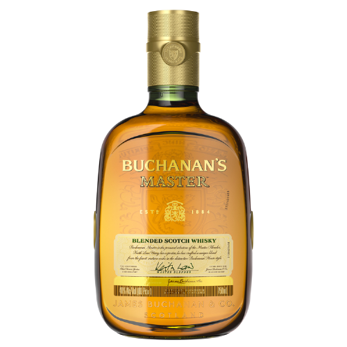 Buchanan's Blended Scotch Master 80 750 ML bottle label.