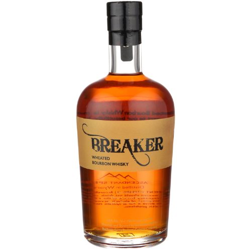 Breaker Bourbon Wheated 90 750 ML bottle with amber-colored whisky.
