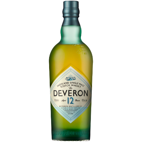 The Deveron Single Malt Scotch 12 Year bottle from Macduff distillery, 750 ml.
