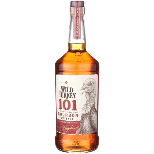 Wild Turkey Straight Bourbon 101 1.75 L bottle with label.