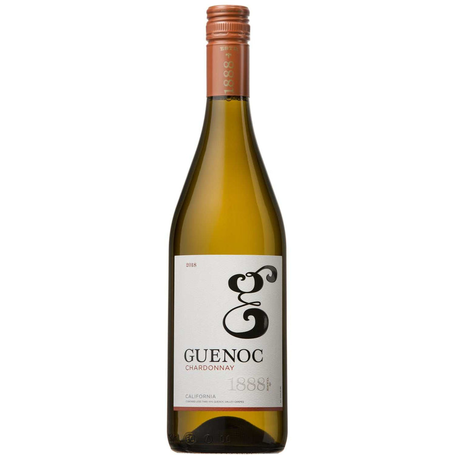 Guenoc Chardonnay California 750 ML bottle showcasing vibrant tropical fruit and citrus notes with creamy texture white wine