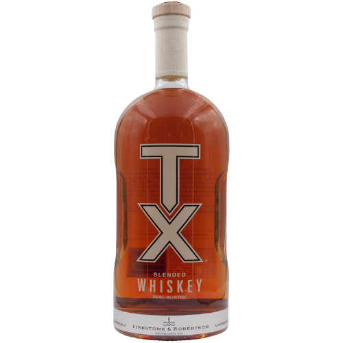 Tx Blended American Whiskey 82 in 1.75L bottle, offering rich vanilla and oak flavors, ideal for sipping or cocktails.