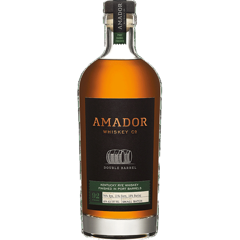Amador Whiskey Co. Rye Whiskey Double Barrel Port Barrel Finished 92 750 ML