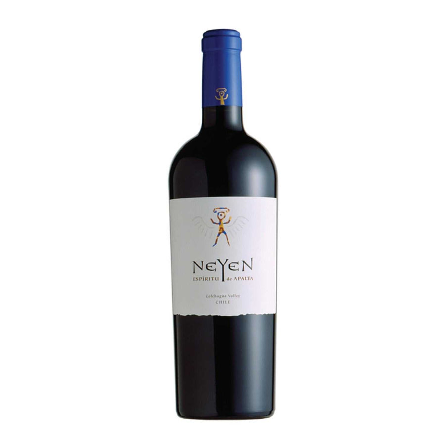 Neyen Espiritu De Apalta 2018 Carmenere Cabernet Sauvignon bottle from Colchagua Valley with rich black fruit and oak notes