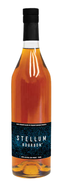 Stellum Spirits Bourbon Cask Strength Blend of Straight Bourbon Whiskeys Black 109.22 750 ML