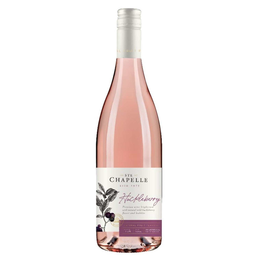 Ste. Chapelle Strawberry Flavored Wine 750ml bottle with vibrant strawberry wine label
