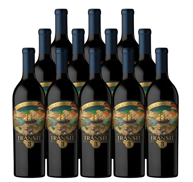 Red Schooner Transit 3 Australia 750 ML red wine bottle