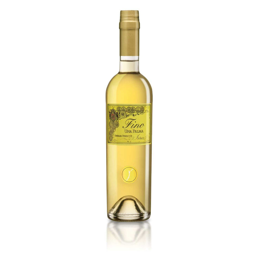 Gonzalez Byass Sherry Fino Una Palma 2021 500 ML bottle with almond and sea spray notes