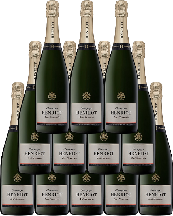 Henriot Champagne Brut Souverain 750 ML (12 Bottles)