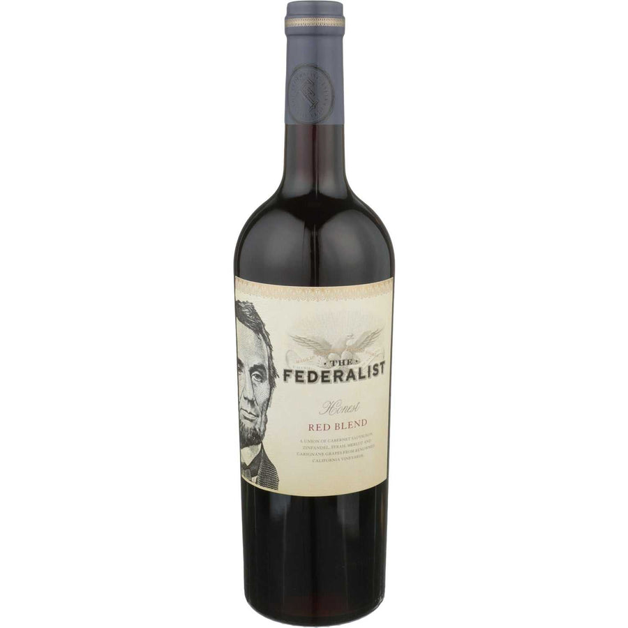 The Federalist Red Blend Honest American 750 ML bottle with dark fruit and spice notes