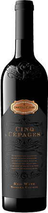 Chateau St. Jean Red Wine Cinq Cepages Sonoma County 2017 750 ML