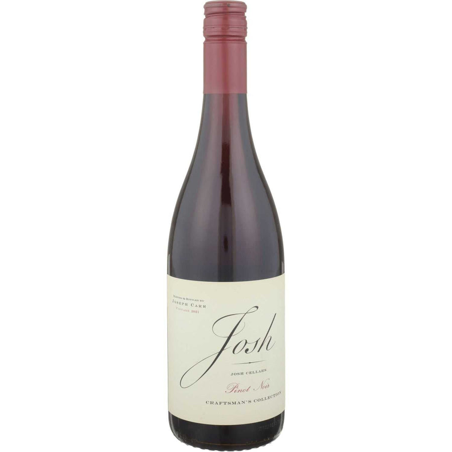 Josh Cellars Pinot Noir Craftsmans Collection Central Coast 750 ML bottle showcasing premium California red wine with cherry and raspberry notes