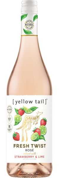 Yellow Tail Fresh Twist Rose Infused With StraNLWBerry & Lime 750 ML
