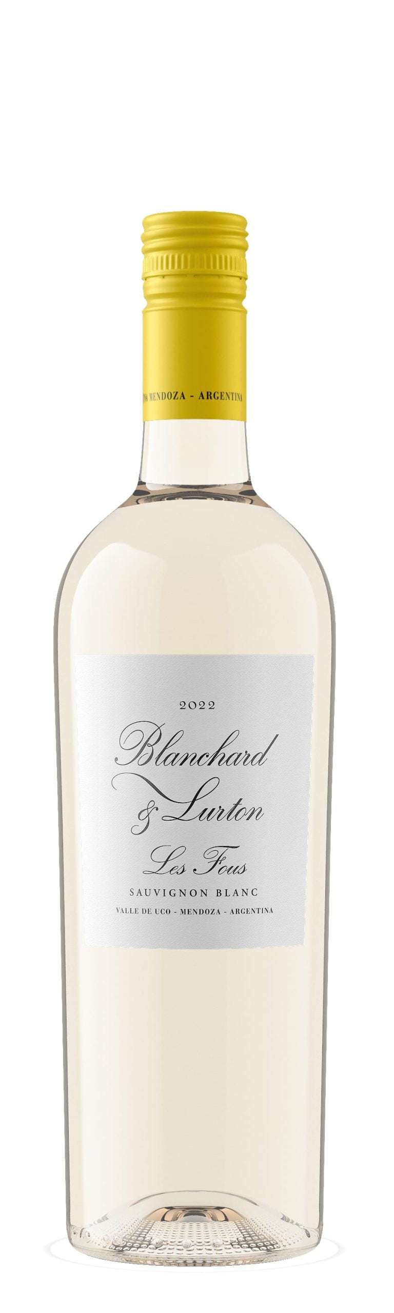 Blanchard & Lurton Sauvignon Blanc Les Fous Valle De Uco 2022 750 ML white wine bottle