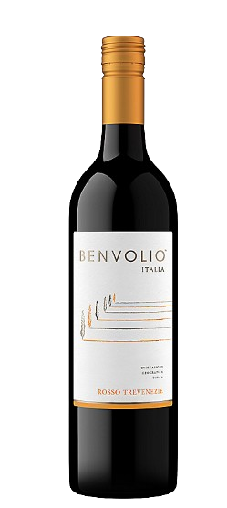 Benvolio Trevenezie Rosso 750 ML wine bottle with a gold cap and elegant label design.
