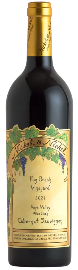 Nickel & Nickel Cabernet Sauvignon Fog Break Vineyard 2021 Napa Valley wine bottle