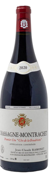 Jean Claude Ramonet Chassagne Montrachet Rouge Clos De La Boudriotte Premier Cru 2020 750 ML