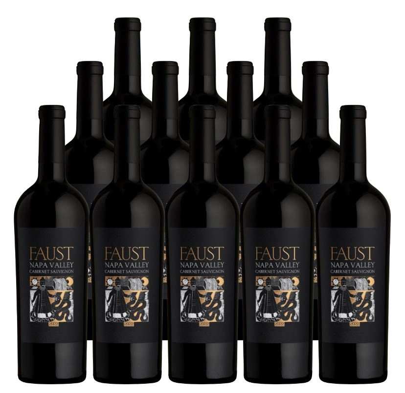 Faust Cabernet Sauvignon Napa Valley 2022 750 ML wine bottles pack of 12