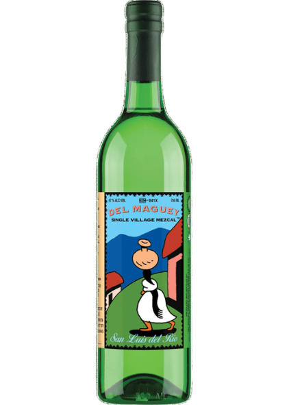 Del Maguey Mezcal Single Village San Luis Del Rio 94 750 ML bottle with colorful label design.