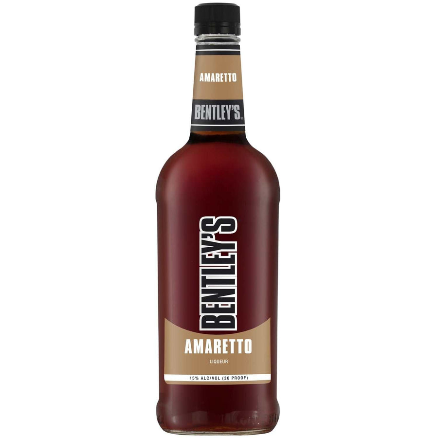 Bentleys Amaretto 30 1 L bottle with almond-flavored liqueur label.