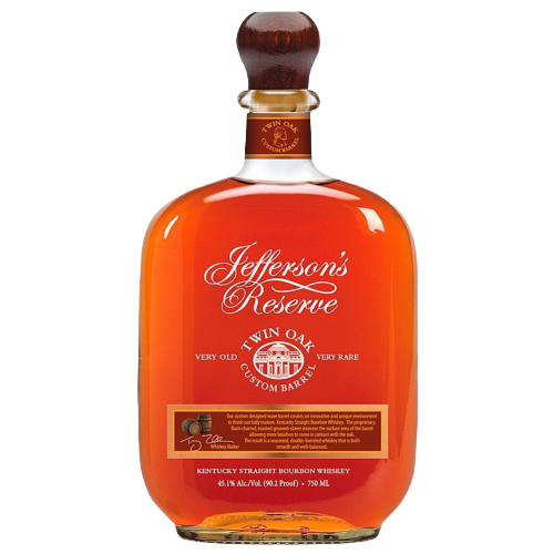 Jeffersons Straight Bourbon Reserve Twin Oaks Custom Barrel 90.2 750 ML bourbon bottle
