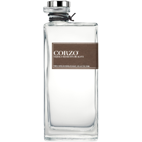 Corzo Tequila Silver 750ml bottle showcasing clear blanco tequila with agave essence and citrus notes