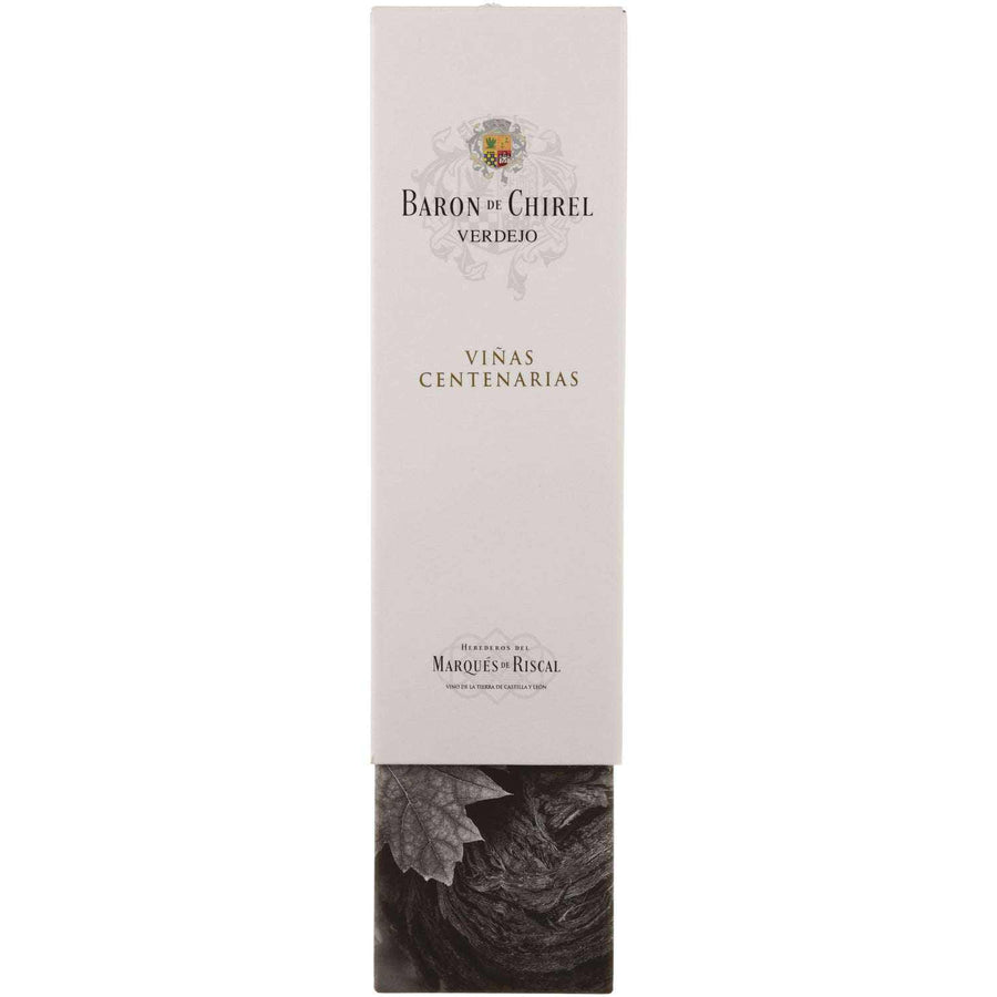 Baron De Chirel Verdejo Vinas Centenarias wine bottle packaging, 2017 vintage, 750 ML.