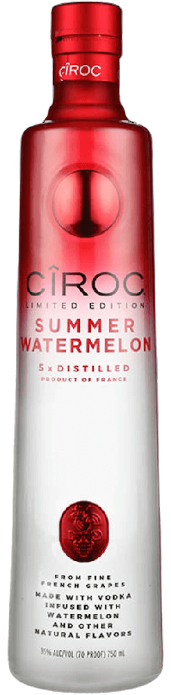 Ciroc Summer Watermelon Flavored Vodka 750 ML bottle with vibrant design.