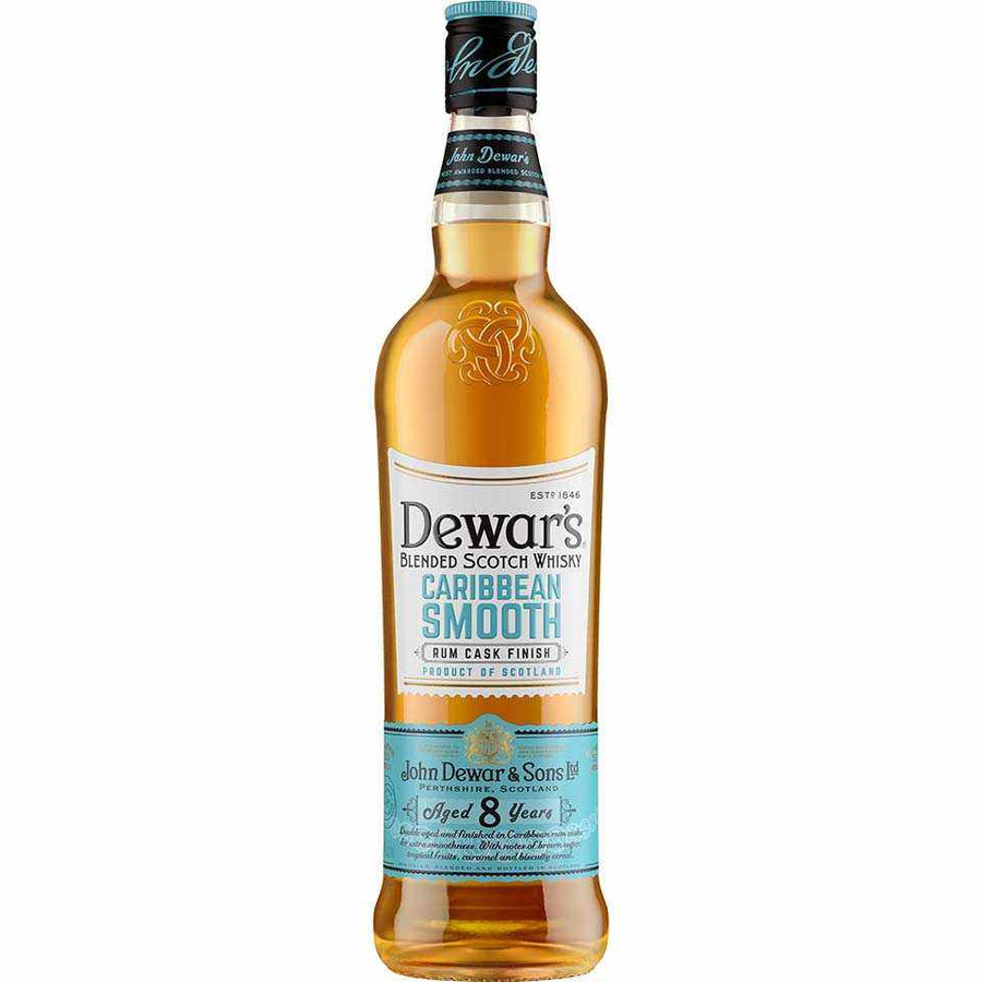 Dewar's Blended Scotch Caribben Smooth Rum Cask Finish 8 Yr 80 750 ML