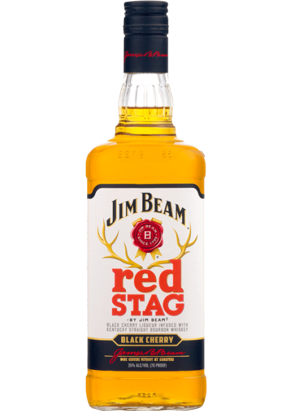 Red Stag Black Cherry Infused Straight Bourbon 750 ML bottle.