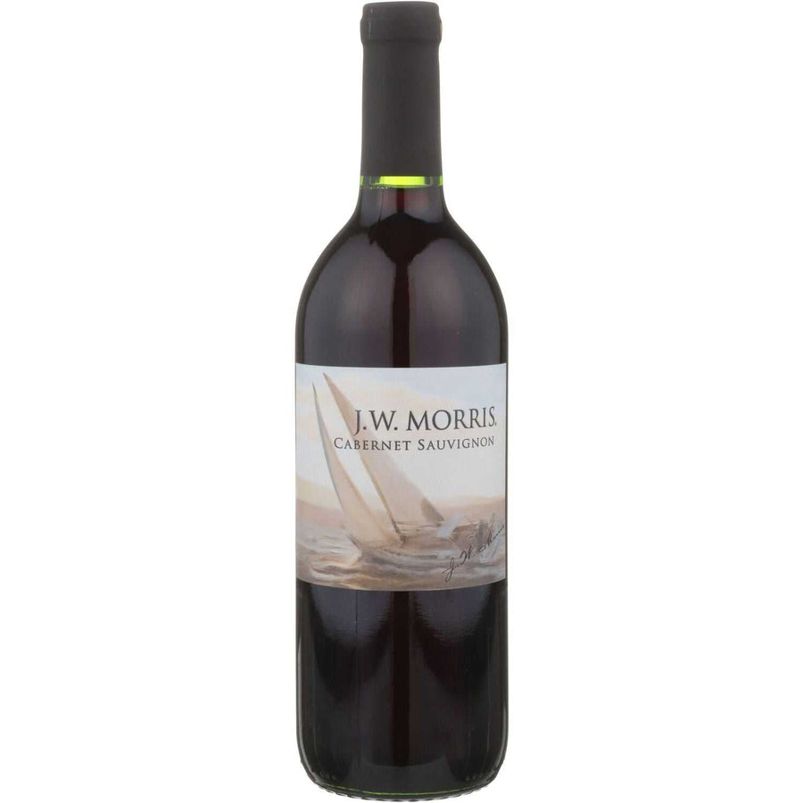 J.W. Morris Cabernet Sauvignon California 750 ML red wine bottle