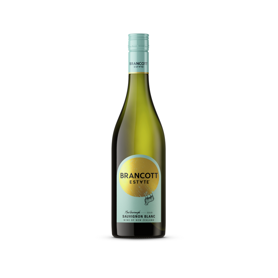 Brancott Estate Sauvignon Blanc Marlborough 750 ML bottle with fresh fruit notes and crisp acidity