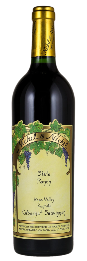 Nickel & Nickel Cabernet Sauvignon State Ranch Yountville 2021 wine bottle.