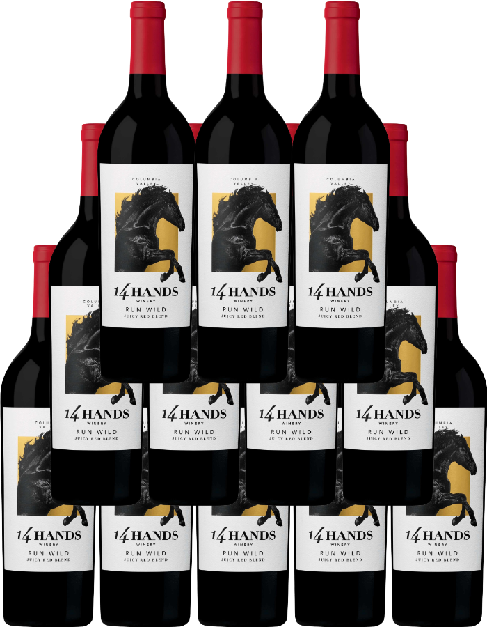14 Hands Juicy Red Blend Run Wild Columbia Valley 750 ML (12 Bottles)