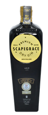 Scapegrace Small Batch Premium Gold Dry Gin 750 ML bottle, New Zealand origin, features citrus notes with juniper and cardamom.