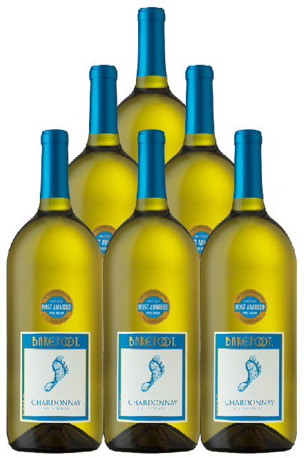 Barefoot Cellars Chardonnay California 1.5 L (6 Bottles)