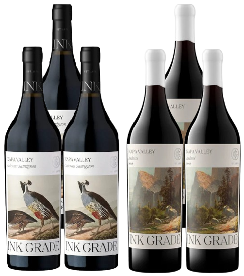 Ink Grade Cabernet Sauvignon 2019 & Red Wine Andosol 2018 750 ML (6 Bottles)