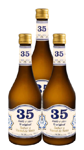 Liqueur 35 Pastel De Nata 700 ML (3 Bottles)