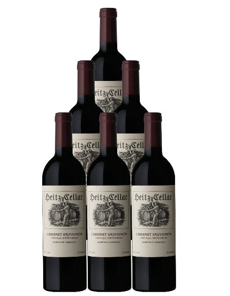 Heitz Cellar Martha's Vineyard Cabernet Sauvignon 2017 750 ML (6 Bottles)