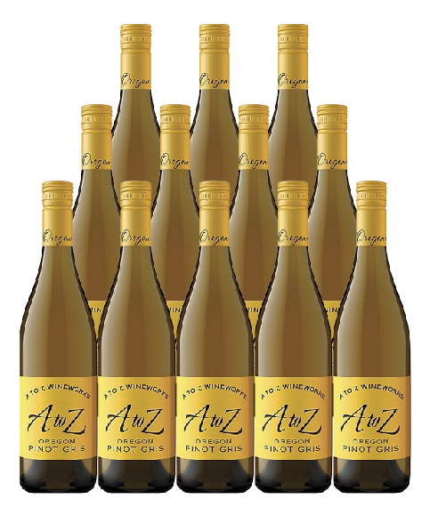A to Z Wineworks Pinot Gris Oregon 750 ML (12 Bottles)
