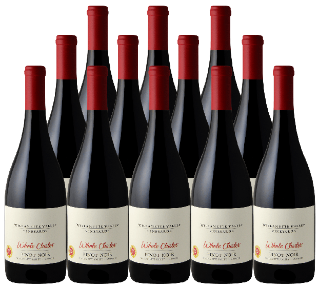 Willamette Valley Vineyards Whole Cluster Pinot Noir 750 ML (12 Bottles)