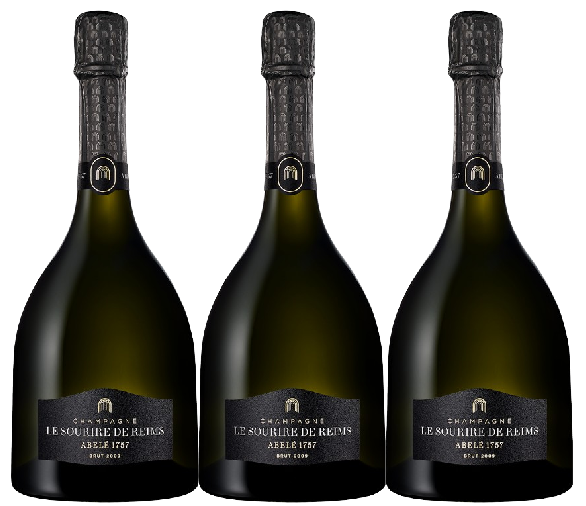 Abele 1757 Champagne Le Sourire De Reims Brut Millesime 2009 750 ML (3 Bottles)