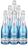 Pommery Champagne Dry Royal Blue Sky Sur Glace 750 ML (6 Bottles)