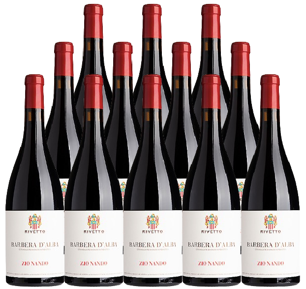 Rivetto Barbera D'alba Zio Nando 2021 750 ML (12 Bottles)