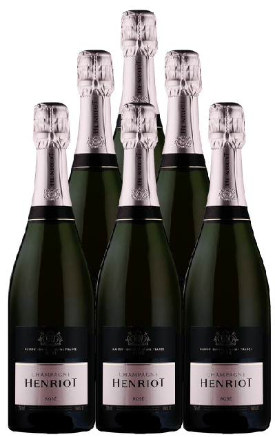 N.V. Henriot Rose Brut Champagne 750 ML (6 Bottles)