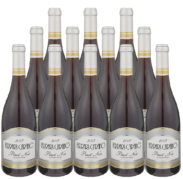 Ferrari Carano Pinot Noir Anderson Valley 2019 750 ML (12 Bottles)