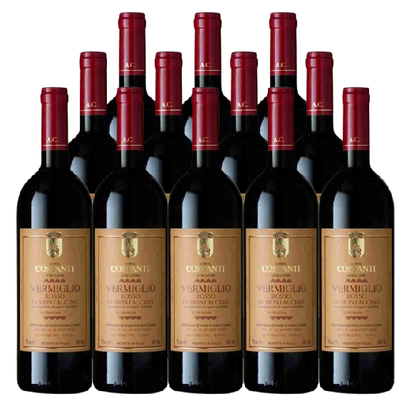 Conti Costanti Rosso Di Montalcino Vermiglio 2021 750 ML (12 Bottles)