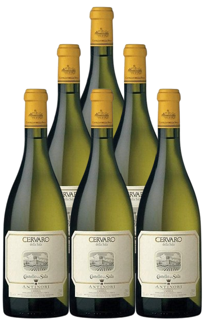 Antinori Castello Della Sala Umbria Bianco Chardonnay/Grechetto Cervaro Della Sala 2023 750 ML (6 Bottles)