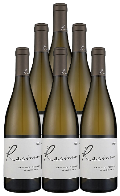 Racines Chardonnay Bent Rock Vineyard Santa Rita Hills 2020 750 ML (6 Bottles)