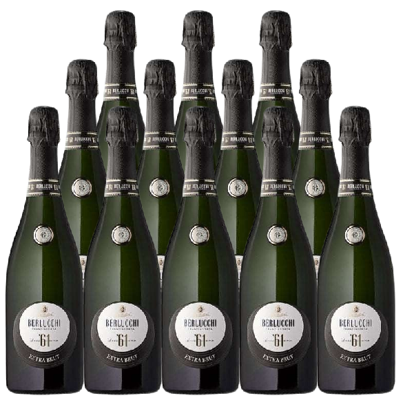 Berlucchi Franciacorta Extra Brut '61 750 ML (12 Bottles)
